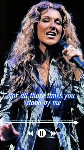 Celine Dion - Because You Loved Me #música #celinedion #becauseyoulovedme #lyrics_songs #tipografia 