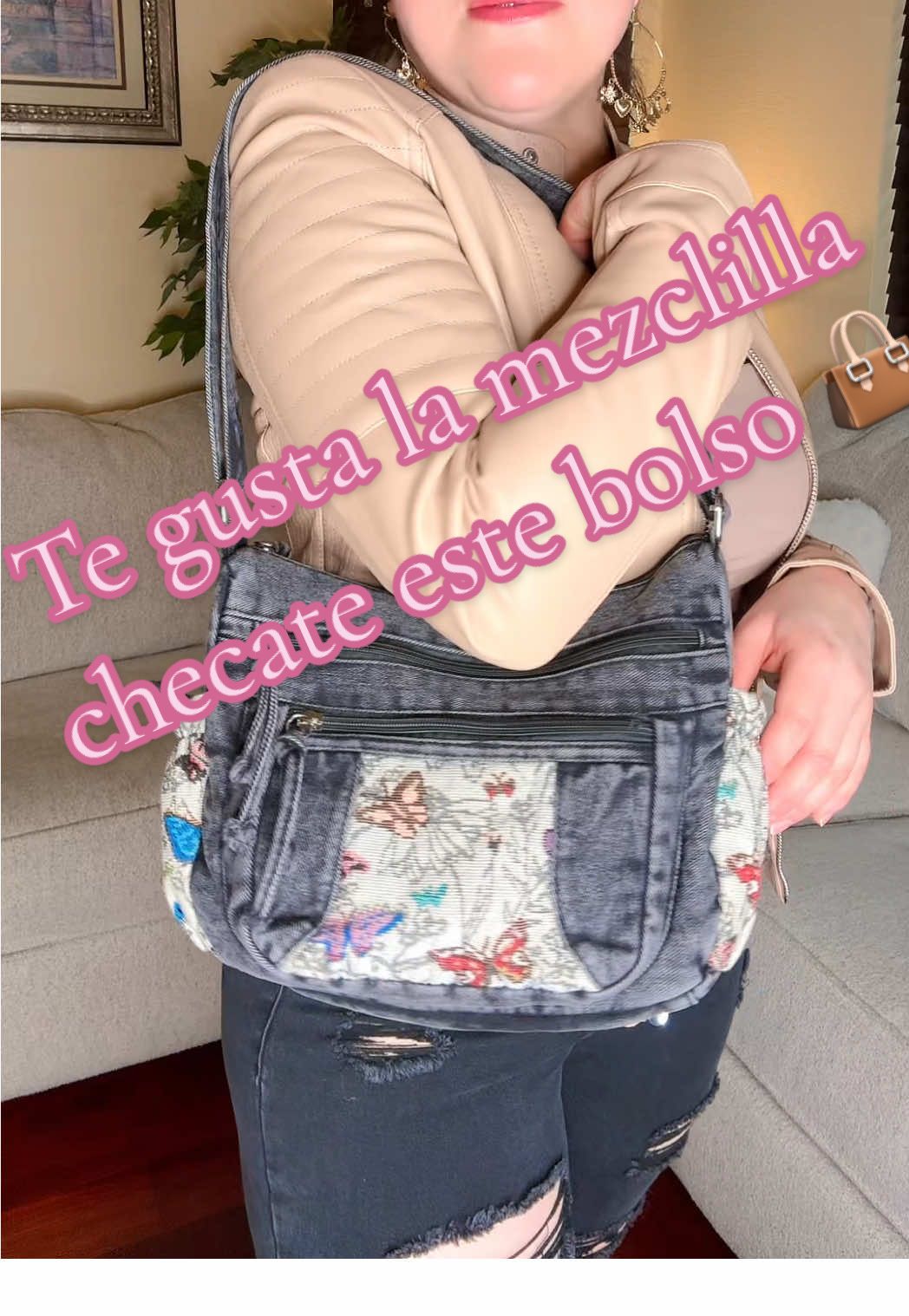 Amo a ste bolso es diferente le cabe de todo y luce hermoso!!👌#bolso #crosbodybag #bag #handbag #tiktokshop 