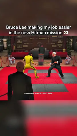 Agent Bruce Lee and Agent 47 team up to take out the new targets in The Dragon elusive target update 🔥 #hitmanworldofassassination #hitman #agent47 #brucelee #hitman3 