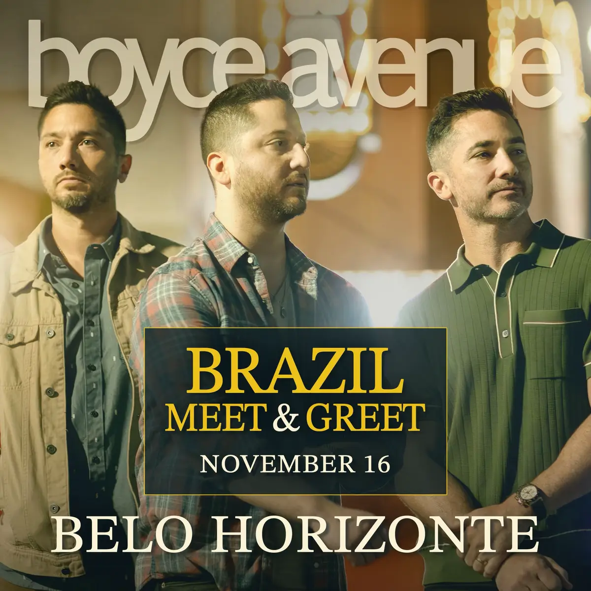 🇧🇷BRAZIL🇧🇷 we’ve got something special for you! Meet & Greets are officially on sale for all our November shows! Grab yours now 👉 www.boyceavenue.com/meet-greet
