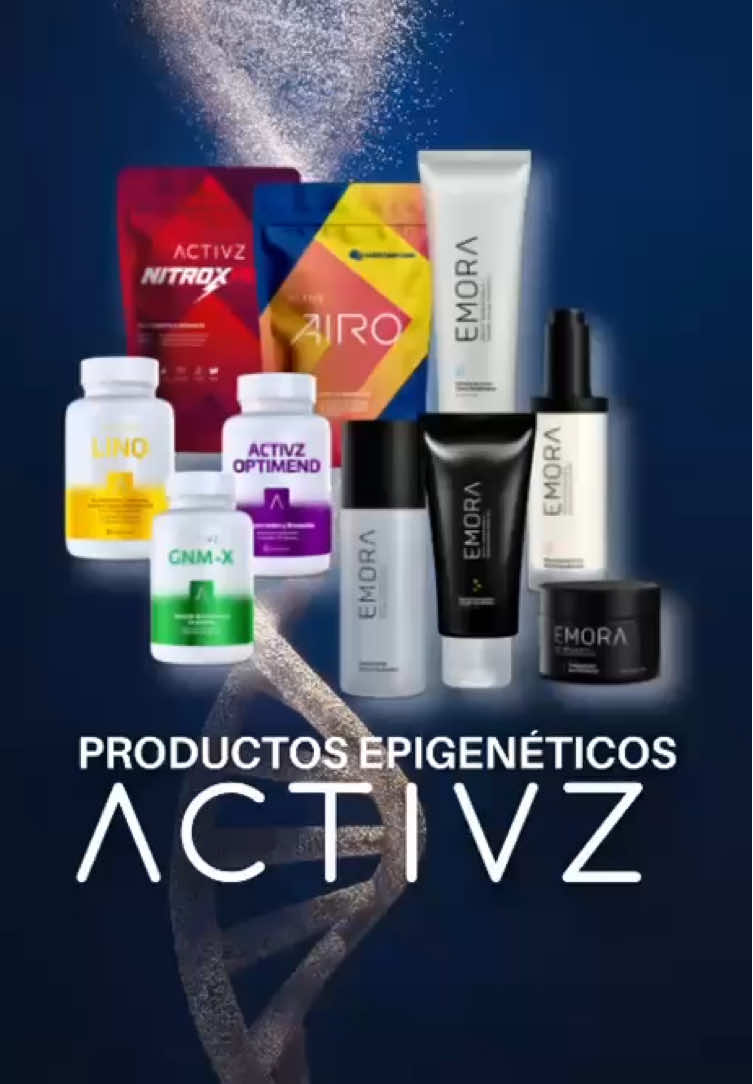 ✨¿Sabías que tu cuerpo puede renovarse, protegerse y funcionar en su mejor versión?✨ Con la nutrición epigenética de ACTIVZ, puedes darle a tus células el apoyo que necesitan para mantenerte lleno de energía, equilibrio y bienestar 🌱💪. Descubre cómo estos productos naturales pueden ser el impulso que tu cuerpo estaba esperando. #ACTIVZ #Bienestar #SaludDesdeAdentro #Epigenética #Suplementos 