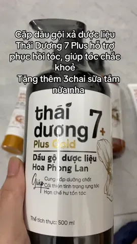 Combo Dầu gội xả Thái Dương 7 Plus Gold 500ml phục hồi tóc hư tổn, chăm sóc tóc khô, xơ - Sao Thái Dương.#thaiduong7plus #phuchoitochuton #xuhuong 