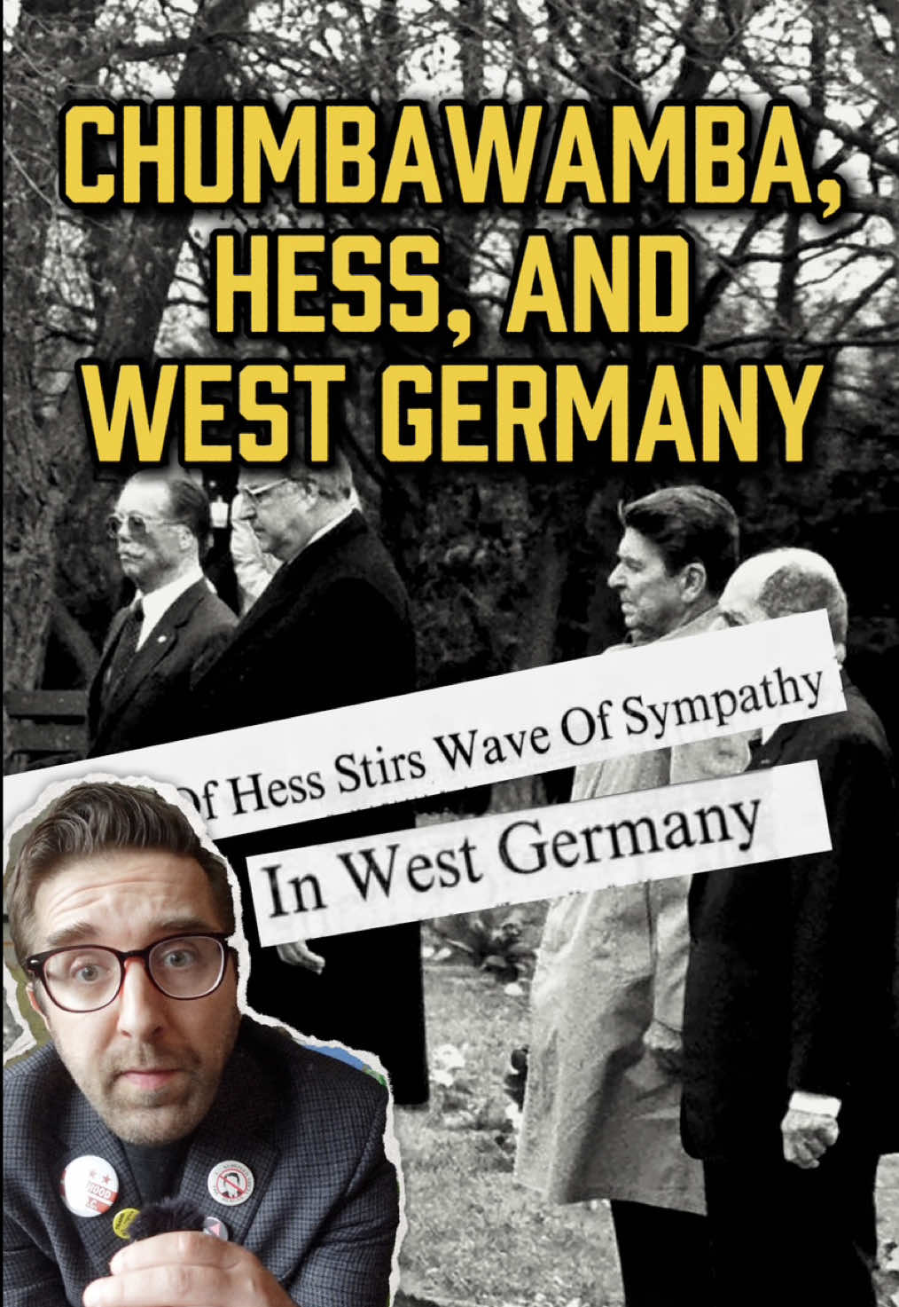 On history, West Germany, Chumbawamba, Hess, and the fight over memory.  Yes, this is about a song from the “Tubthumping” band.  #historytok #coldwar #wwiihistory #frg #LearnOnTikTok 