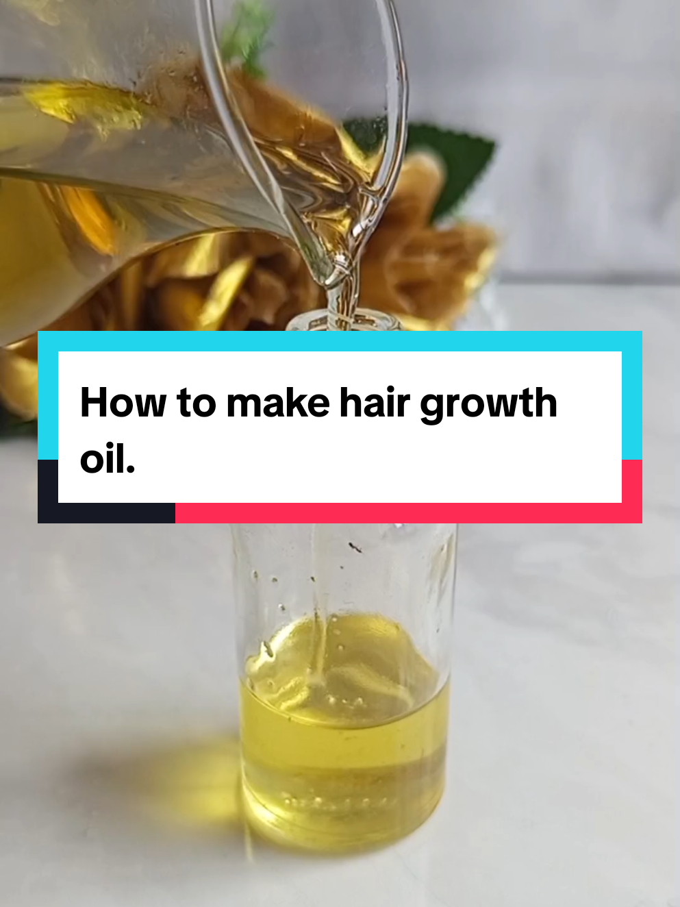 How to make hair growth oil. #hairgrowth #hairloss #hairgrowthoil 