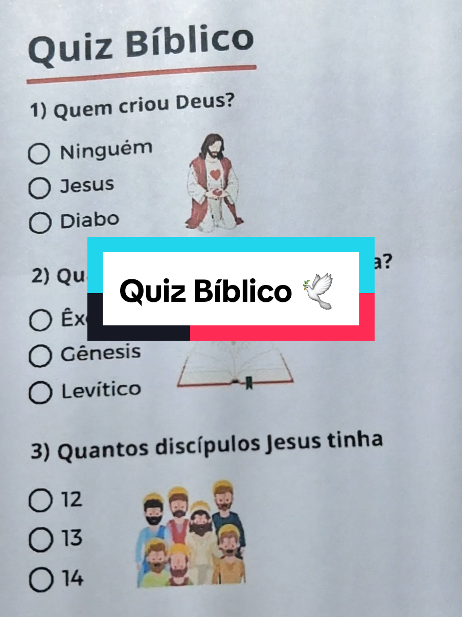 Quiz Bíblico #quiz #cristao #perguntas #biblia 