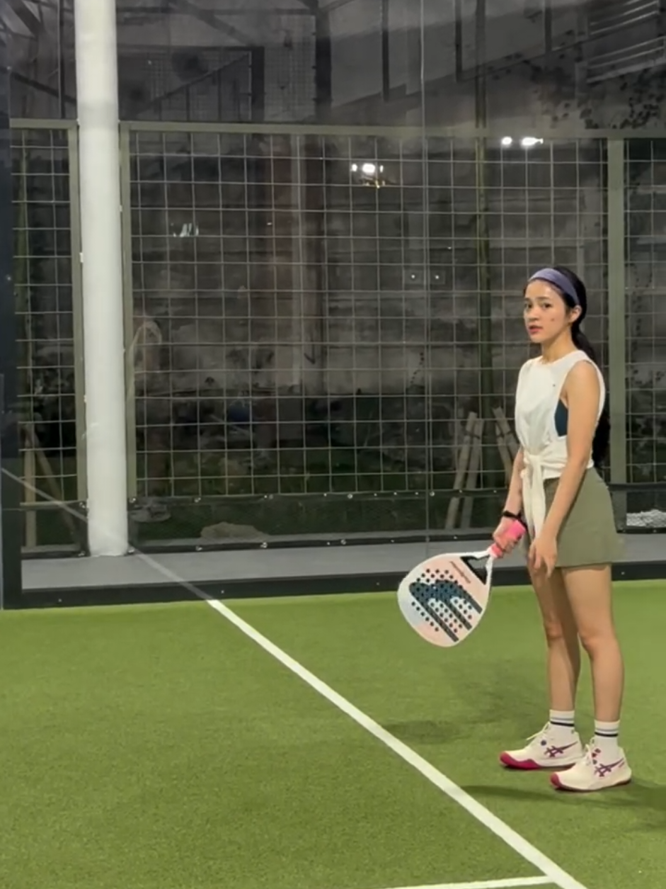 Eca latihan untuk padel clash✊️ #ecaaura #elsajapasal #padel #fyp 