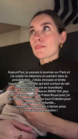 La culpabilité d’avoir oublié de prendre de quoi nourrir ma fille 🥹💔
