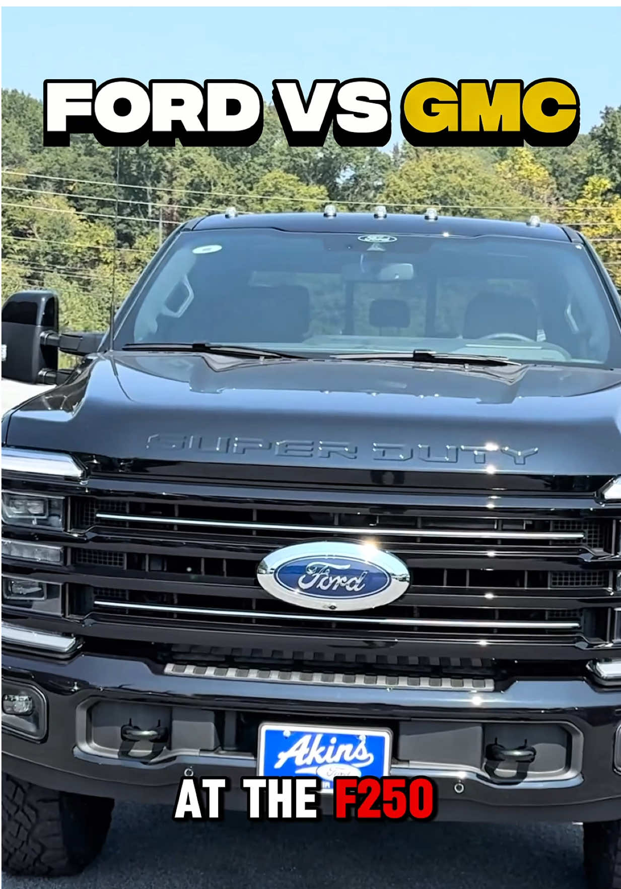 GMC Sierra 2500 AT4X vs Ford F250 Platinum Tremor @wildwillies_customaccessories @akinsfordwinder #realdealneal