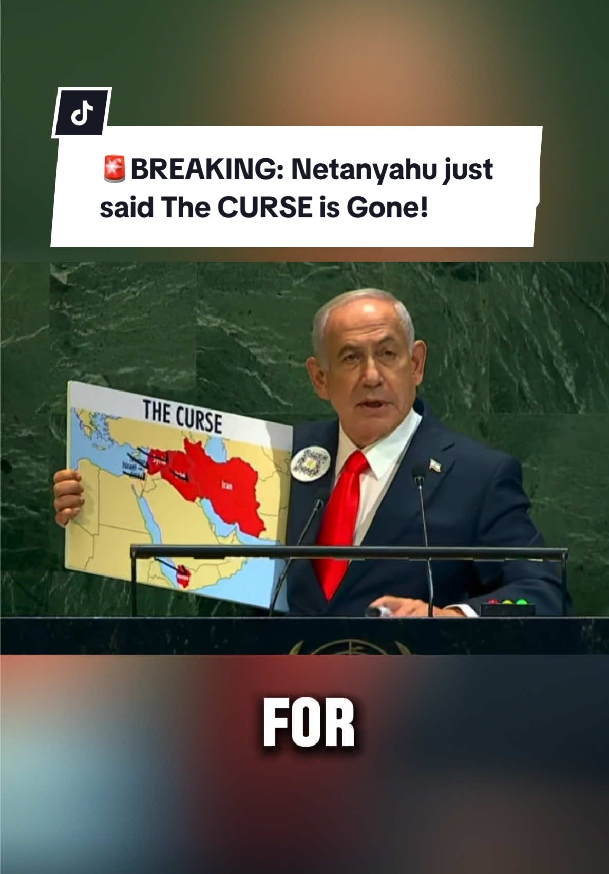 🚨BREAKING: Netanyahu just said The CURSE is Gone! #netanyahu #breakingnews #fypage #iran #isreal 