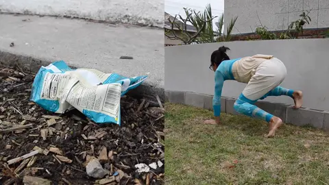 PSA: Please pick up your trash. 🚮 #litteredmvmnts #plasticpollution #pickupyourtrash #performanceart #beatplasticpollution
