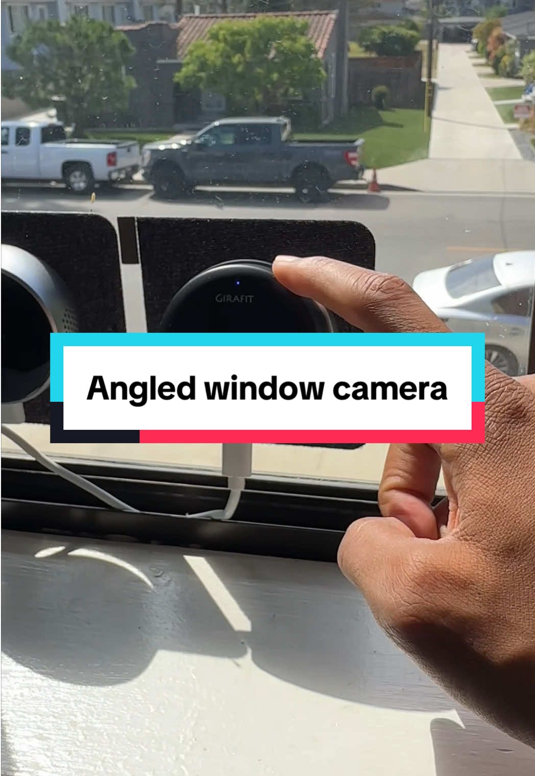 If you live on the second story, this angle camera will give you better coverage outside #WindowCamera #AngledWindowCamera#girafit #TikTokShopCreatorPicks 