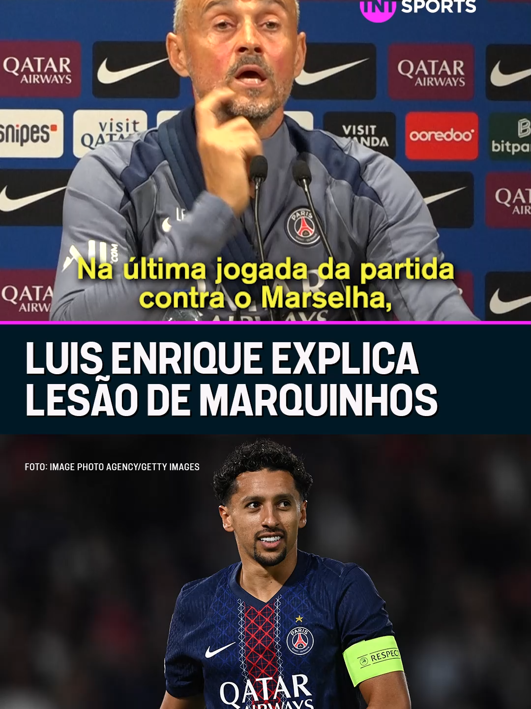 Preocupação para o PSG! 🤕 Luis Enrique comenta situação de Marquinhos. O capitão do clube francês se machucou na última partida contra o Marselha pela #Ligue1 e pode desfalcar o elenco. #tiktokesportes #luisenrique #psg #marquinhos