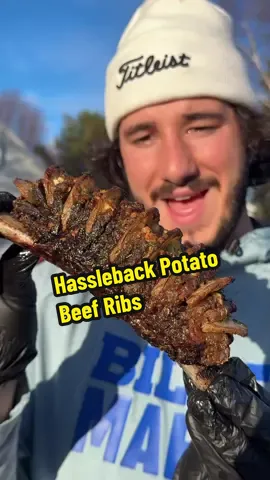Hassleback Potato Beef Ribs 🥩🥔