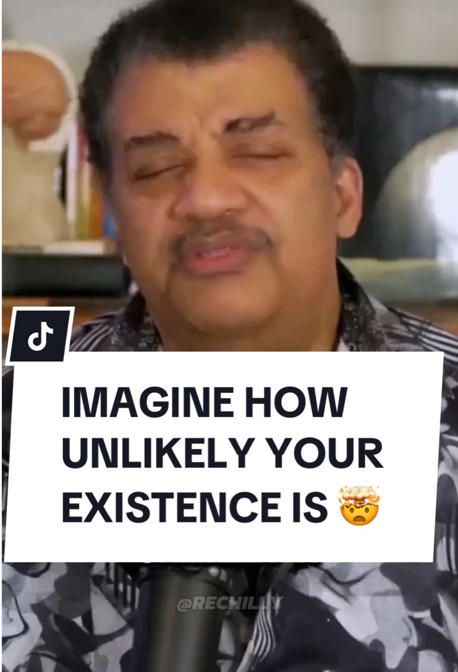 Imagine how unlikely it is that you Exist right now 🤯 - - This video may contain AI generated content, This is not the real Neil deGrasse Tyson - - #educational #mindblown #Science #DidYouKnow #neildegrassetyson 