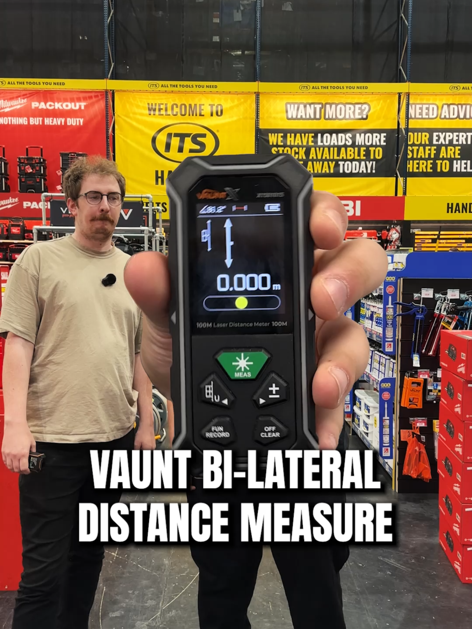 The Vaunt Bi-Lateral Distance Measure means you can measure a room without even moving! Check it out now at ITS.CO.UK #vaunt #newtools #DistanceMeasurement #measuringtools #tradies #ITStools