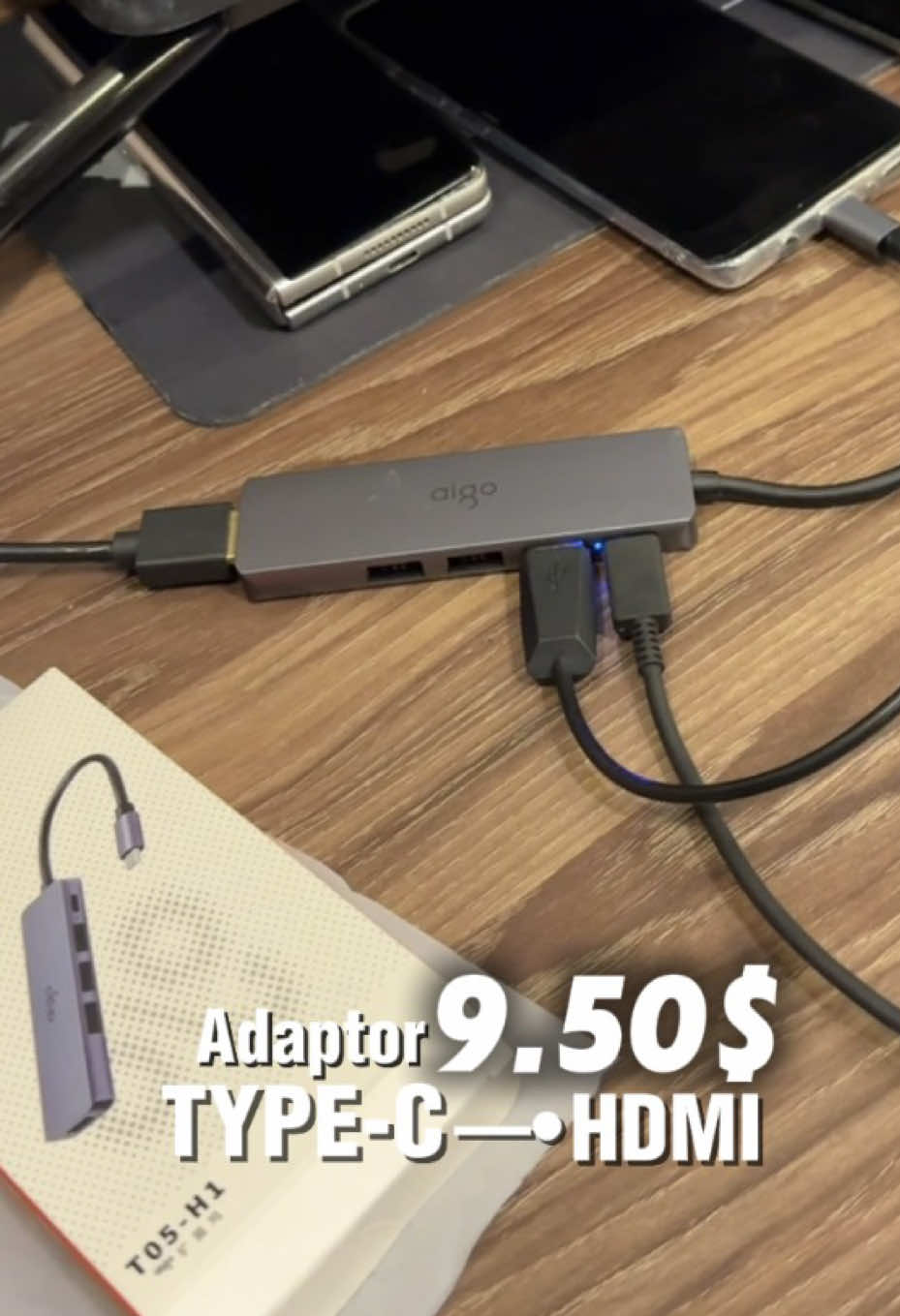 ឌុយបំបែក Type-C to HDMI 