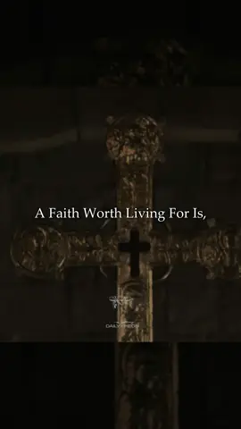 Would you be willing to die for your faith? A faith worth living for is one rooted in the love of Christ, strong enough to endure any trial, and bold enough to inspire others. As Christians, we’re called to embrace this courage daily, trusting in God’s grace to guide us.   Comment 