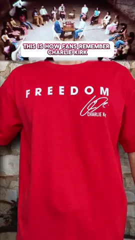 Charlie Freedom Shirt #charliekirk #redwhiteandblueberries #charliekirkfamily #wearred #october14th #red #redwhiteandblueberries #charliekirk #legendneverdies #freedom #freedomshirt 