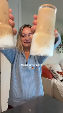 Iced maple butter latte’s 🧈🍁 #coffeeglass #coffeerecipe #coffeelovers #girltherapy #foryoupage 