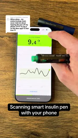Replying to @Ned Kelly a pretty handy feature of the smart pens is being able to automatically add the doses to your phone.