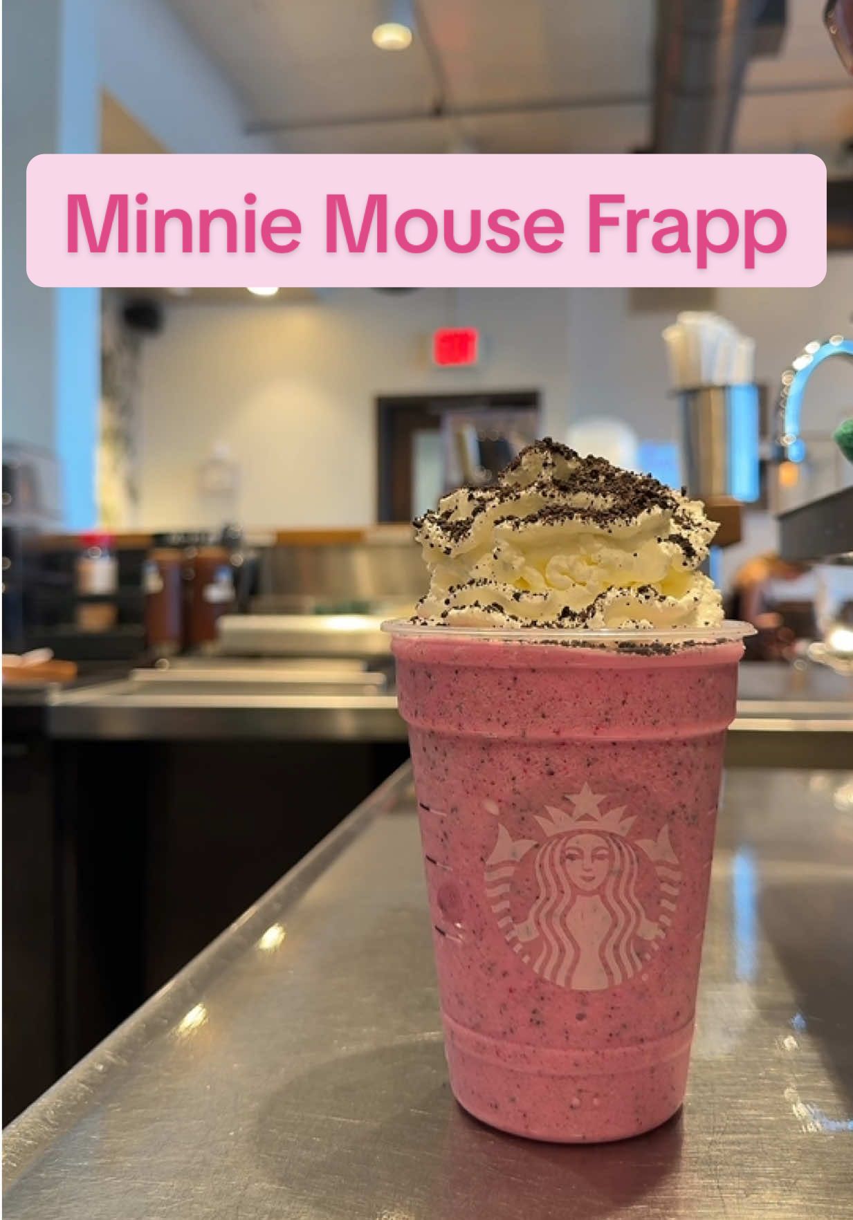 How to order: Hi, can I get a [size] white mocha cream Grappaccino with light strawberry puree scoop of java chipe and 1 scoop drago fruit inclusions, and mocha cookie crumble topping please. #rose_makescoffee #frappuccino #mickeymouse #creatorsearchinsights2025view🙌 #creatorsearchinsights 