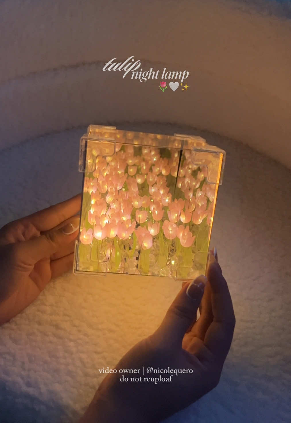 — imagine recieving this tulip night lamp as a gift from your special one 🥹💗✨ #tulips #tuliplamp #tulipflower #ledlamp #giftrecommendations 