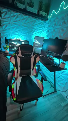 This gaming chair literally does it all 😭😭 #gaming #GamingSetup #rgb #fyp #gamingcommunity 