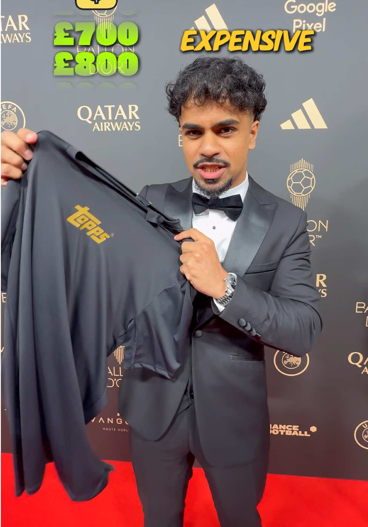 Footballers sign my shirt at the Ballon d’Or.. but how much is it worth? 🤩⚽️ #football #ballondor #viral 