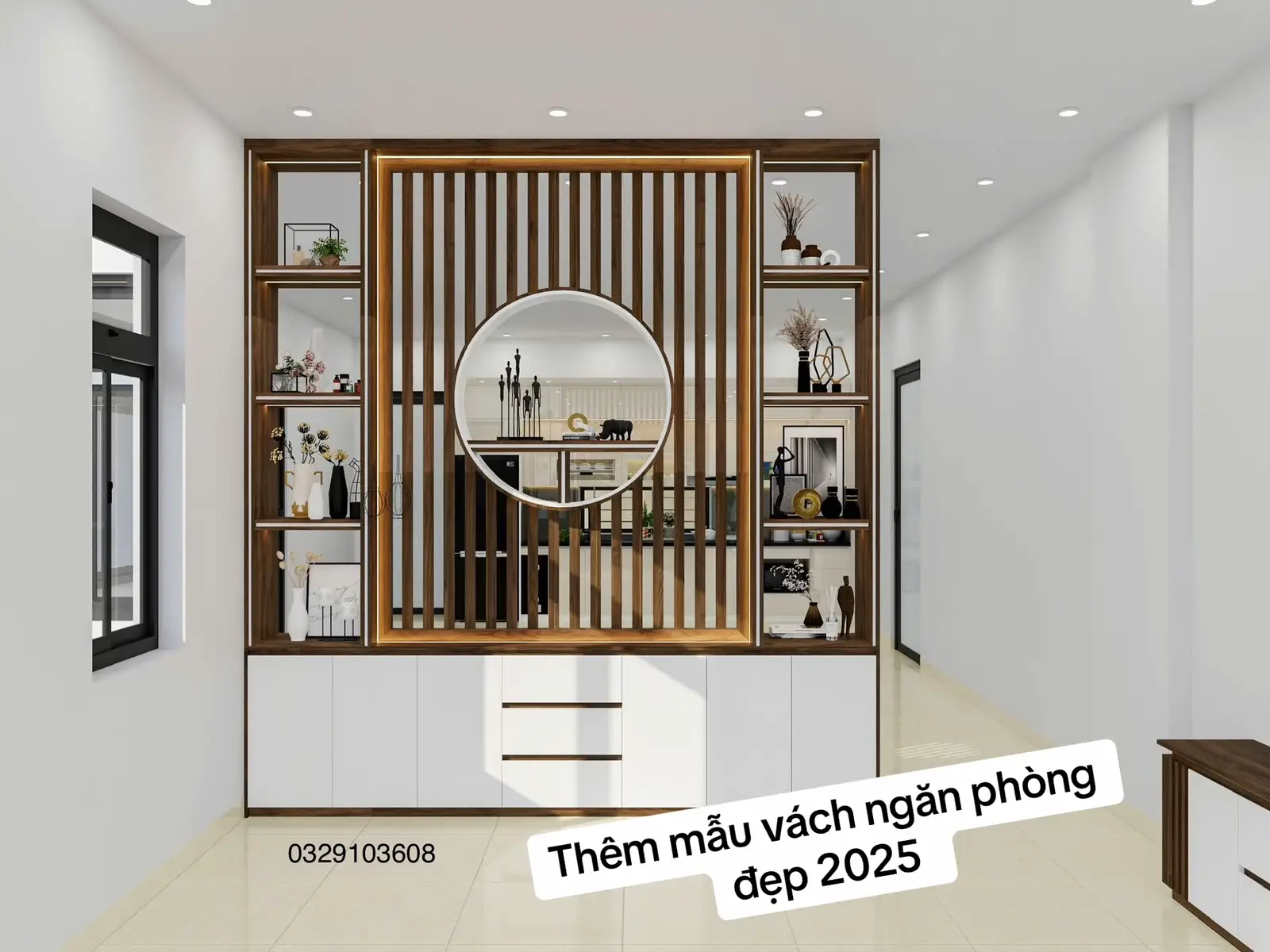 Vách ngăn phòng đẹp, hiện đại #vachngan #vachgomdf #xuhuong #noithatdep #truongnoithat