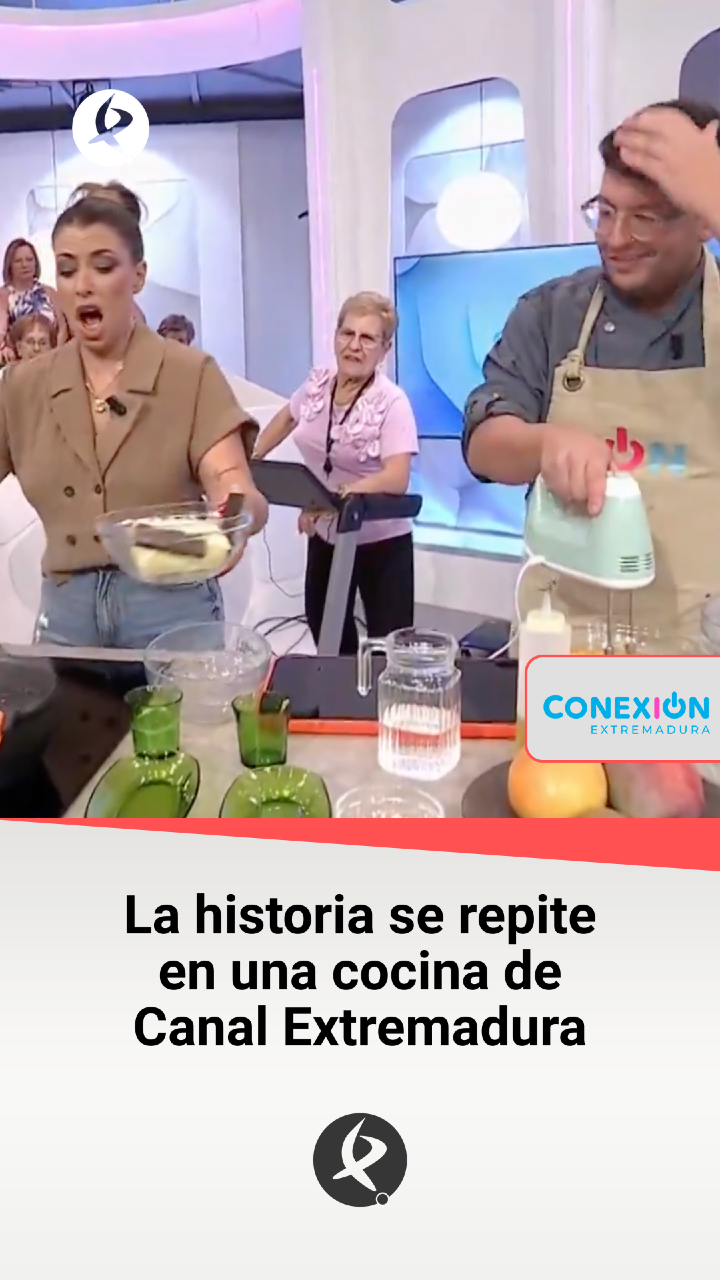 😂 Canal Extremadura + Cocina + cocinero profesional + ayuda no profesional = La historia se repite #ConexiónExtremadura #Extremadura #Cocina #Humor
