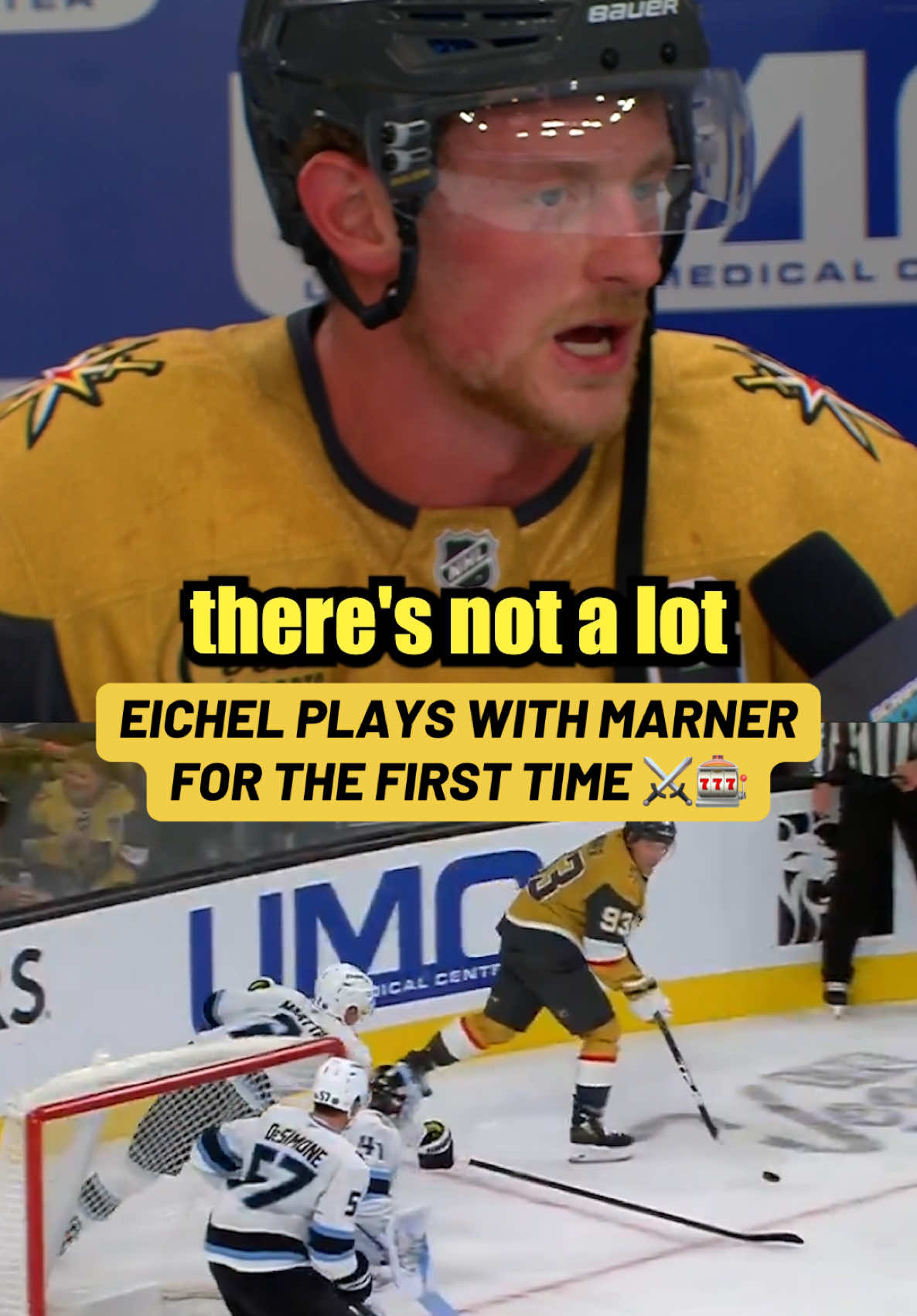 Vegas got a new duo cooking 🧑‍🍳  #hockey #NHL #fyp #goldenknights 