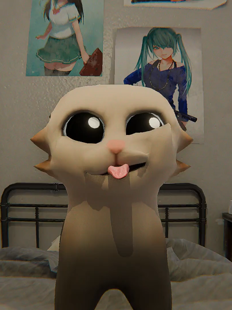 Кот сквиртует в камеру  #cat #fyp #animation #viral #blender3d