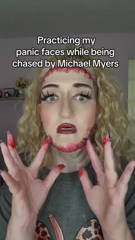 Practicing my Michael Myers faces..#michaelmyers #michaelmyerschasechallenge #satire #comedy 