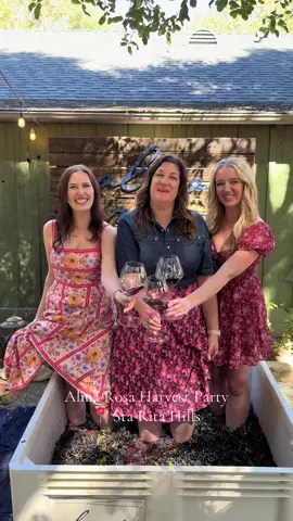 Harvest season is here! Loved celebrating this years harvest at Alma Rosa with an epic grap stomp party! #wine #harvest #winetasting #winetok #californialove 