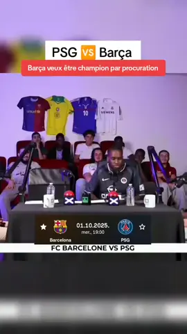 @wilo_footix dit que le FC Barcelone veux être champion par procuration  @L’œil de Lasz qu'elle est ta réponse ? #fyp #football #pourtoii #liguedeschampions #barcapsg 