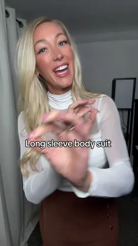 A body suit with shape wear! If you love the mesh top under a T shirt,this is the bodysuit to get! #bodysuit #meshtop #turtleneck #shapewear #falloutfits 