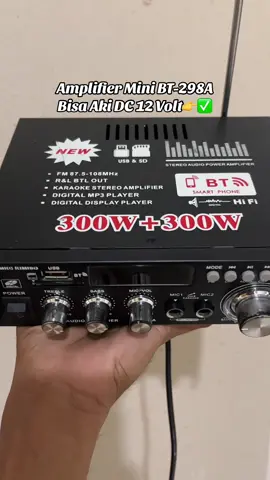 Amplifier Mini BT-298A Bisa Aki 12 Volt    ##amplifier #amplifiermini #amplifierbluetooth #poweramplifier #ampli #fypシ 