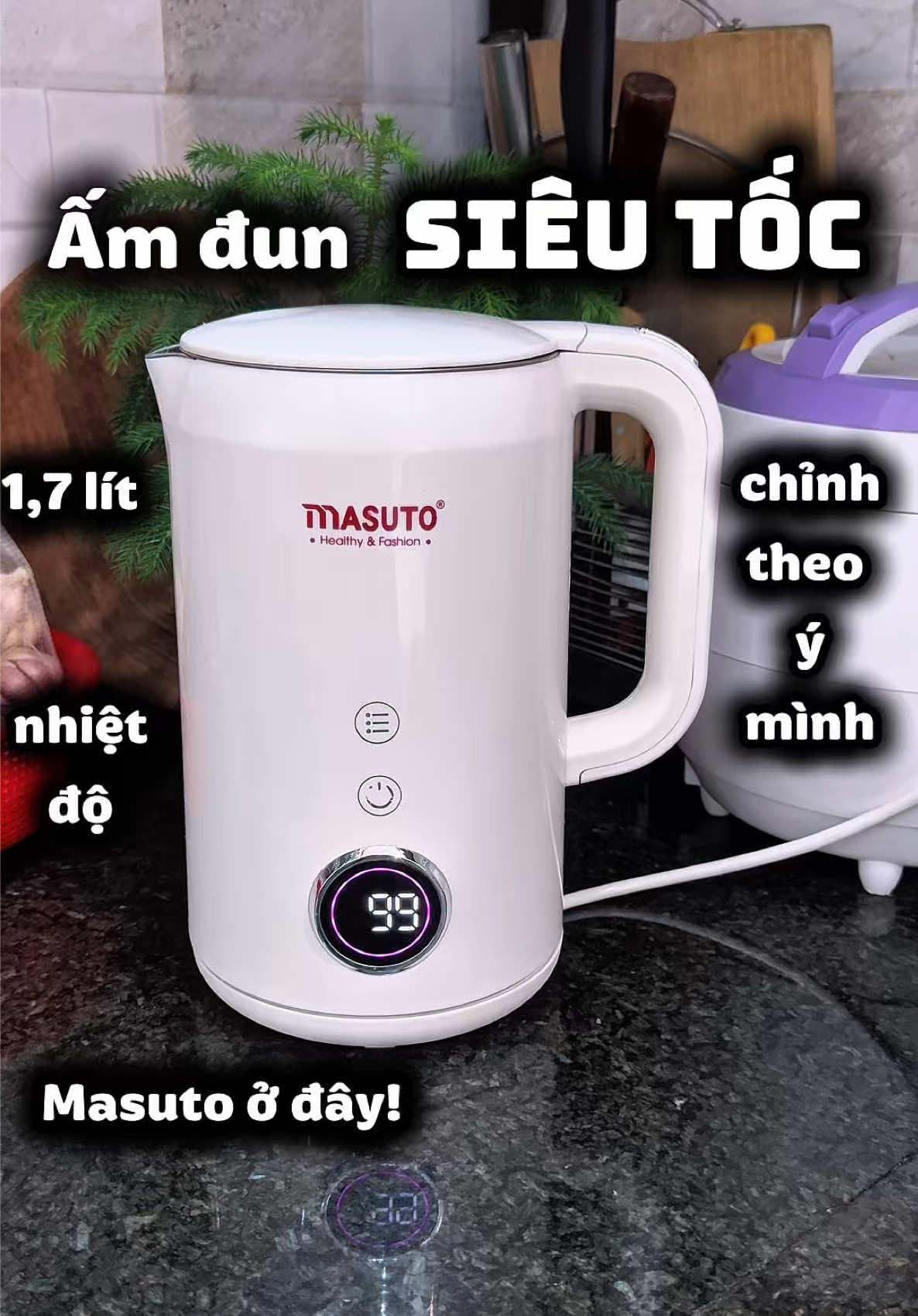 Ấm đun siêu tốc nhà Masuto#review #xuhuong #viral #amdunsieutoc #xuongx 