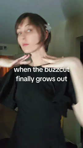 what a journey! #shorthairdontcare  #hairgrowthjourney #buzzcutgrowth #bombastic #neurodivergent 