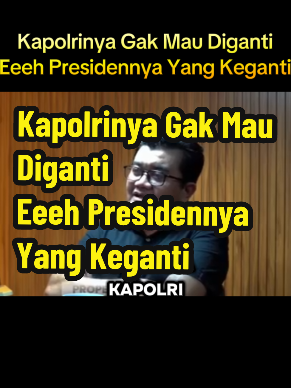 Di Zamannya Gusdur : Kapolrinya Gak Mau Diganti, eeeh Presidennya Yang Keganti #reza #polisi #fyp 