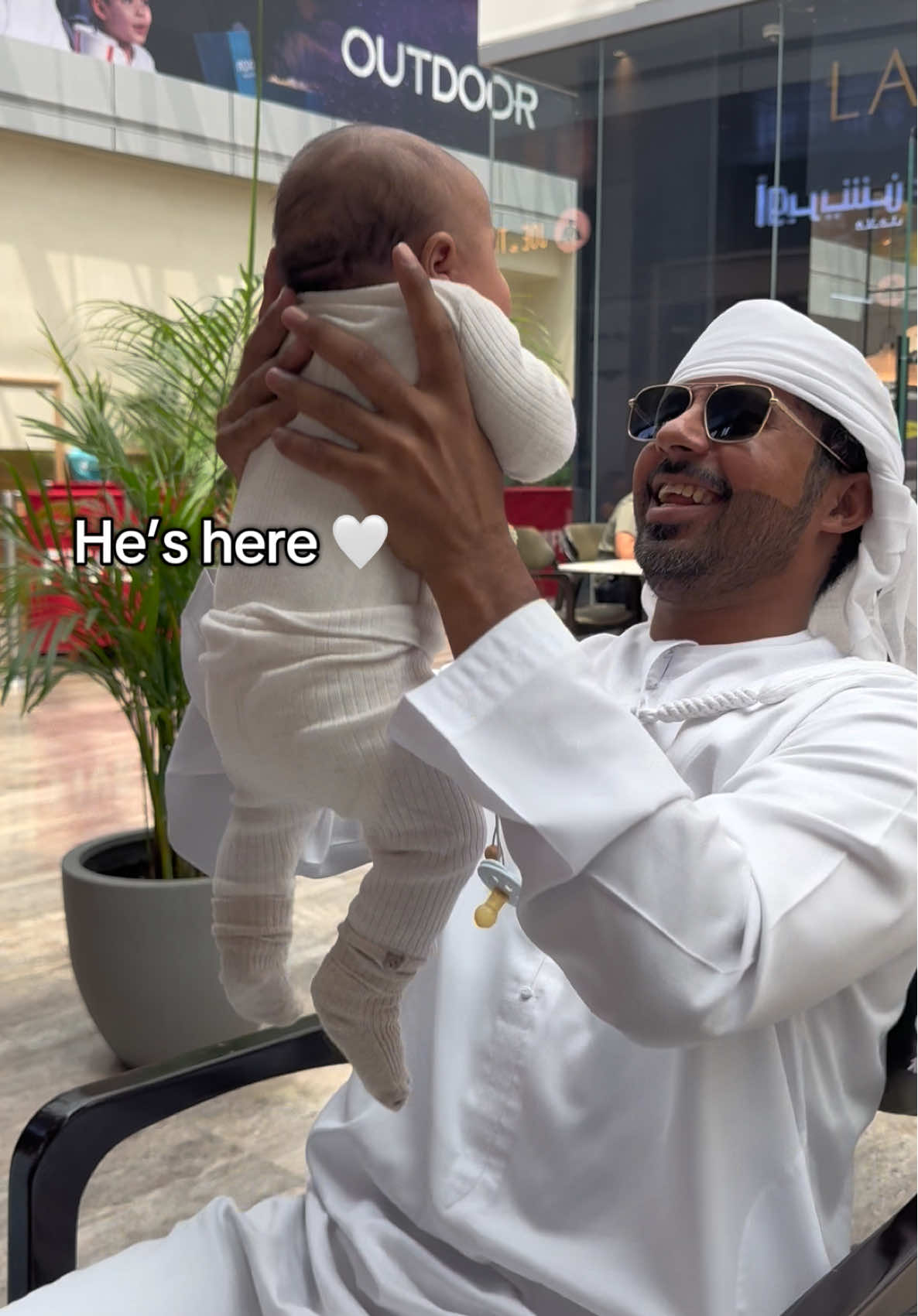 After a traumatic emergency c-section he’s finally here 🤍 #pregnant #pregnancy #birth #dubai 