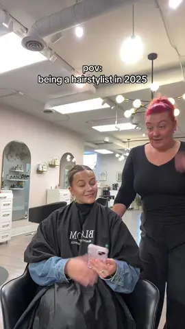 This is our new reality😭🫶🏻✨ • • • #salonfunnies #funnyreels #salonhumor #westbloomfieldsalon @Stephanie Gerber MI Extensions @AuroraStylesFresh @Elise             