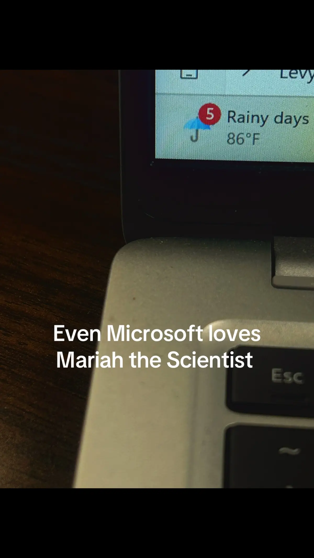 #Tech #music #funny #viral #mariahthescientist #rainyday @Microsoft #weather #fyp #viral 