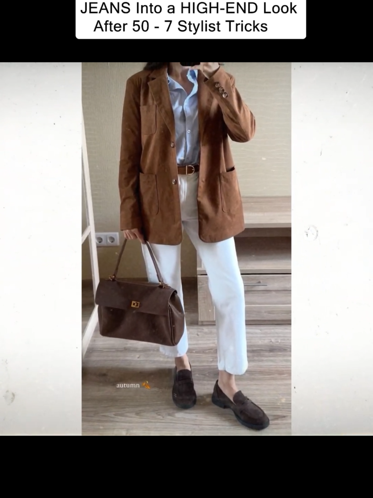 How to Turn Ordinary WHITE JEANS Into a HIGH-END Look After 50 - 7 Stylist Tricks #fashionover40 #classy #elegantfashion #StyleAfter50 #QuietLuxury #fashion #fashiontiktok #womenover60 #fashionmistakes #fashiontops #StyleOver50