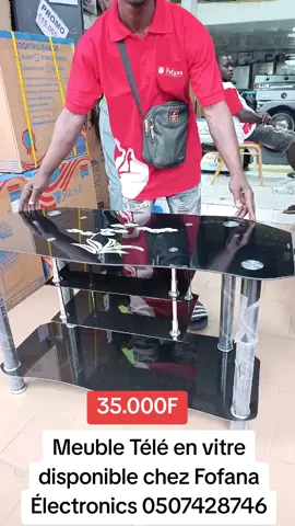 meuble TV en vitre disponible chez Fofana Électronics  #abidjan225🇨🇮 #cotedivoire🇨🇮225 #pourtoi #meuble 