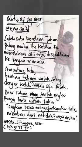 When You Love Somebody.. #renunganhariankristen #katakatahariini #kerelaan #fypdong #katakatamotivasi 