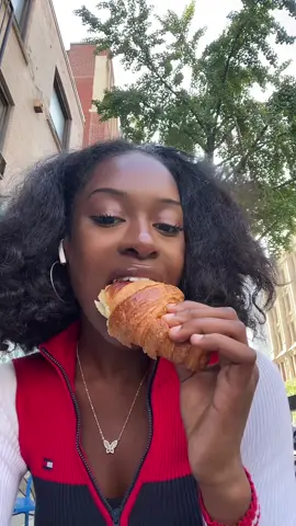 Croissant with coffee