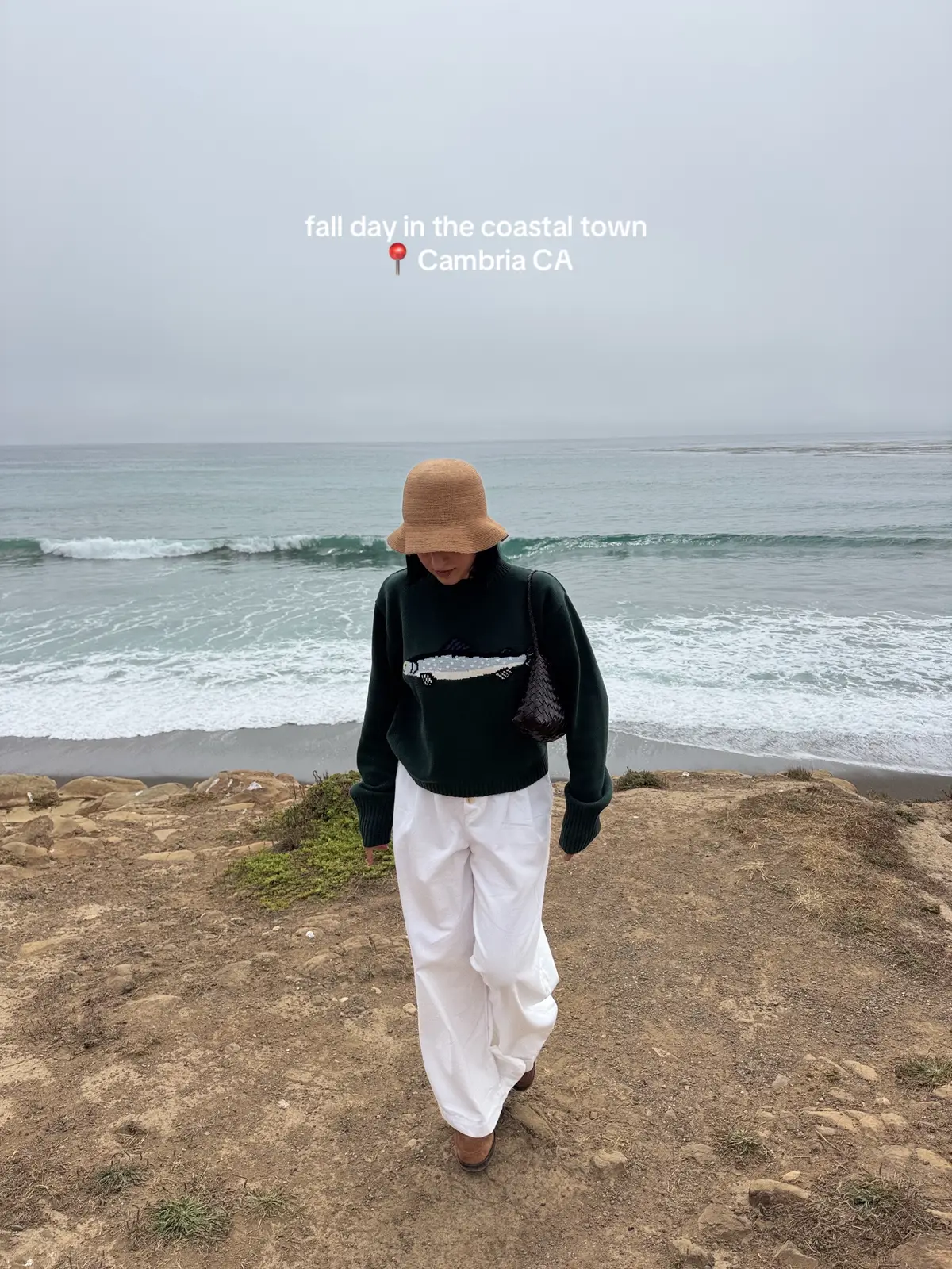 A day in Cambria CA 🍂🧺🌊 #cambria #cambriacalifornia #californiatravel #staycation #traveltok 
