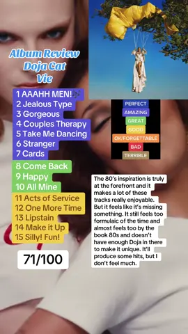 Doja Cat - vie #dojacat #vie #albumreview #planether #newalbum 