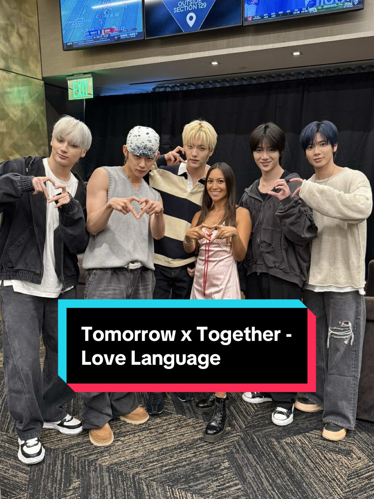 casually ran into TXT backstage | @TOMORROW X TOGETHER @Alanna @bmostadium #tomorrow_x_together #txt #kpop 
